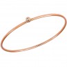 SOLO BRACELET JONC OR ROSE ET DIAMANT 0.05CT