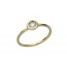 SOLOCLOS BAGUE SOLITAIRE OR JAUNE ET DIAMANT 0.10CT