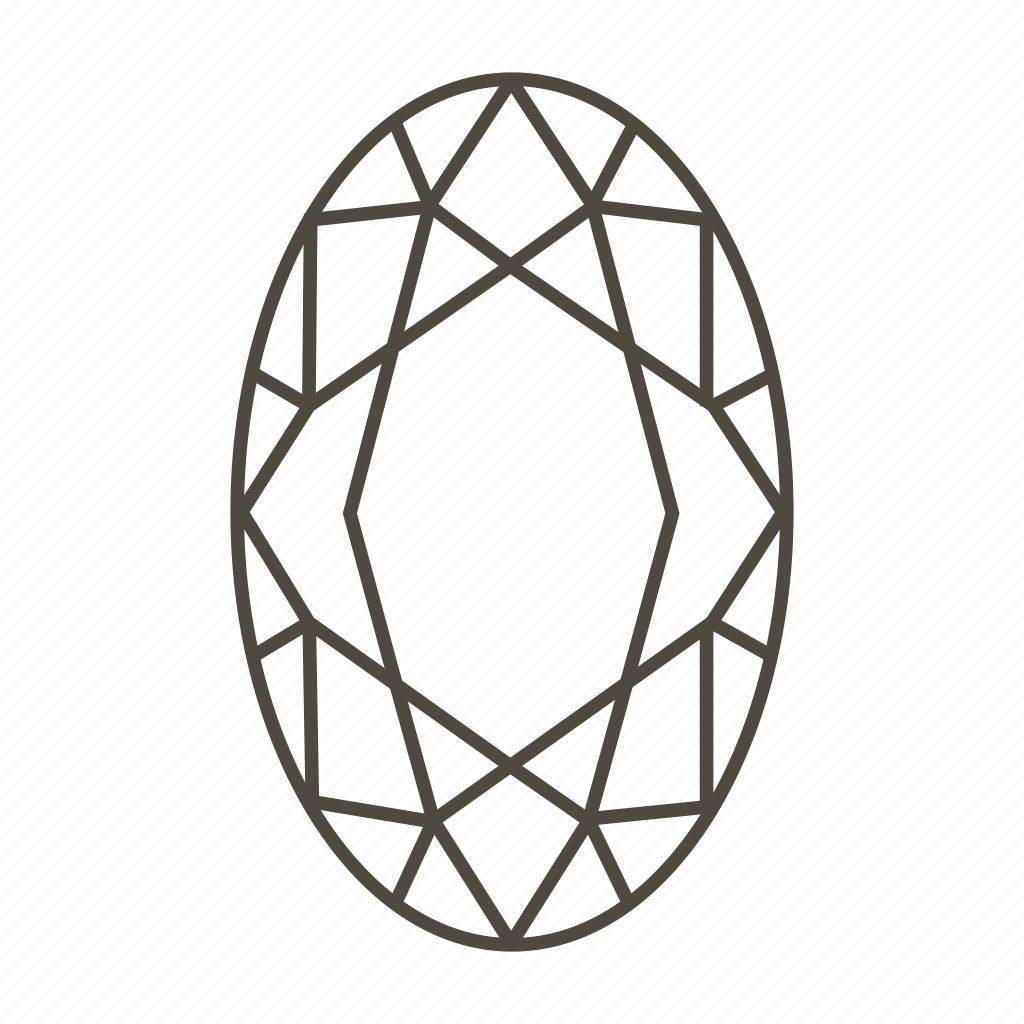Diamant taille Ovale